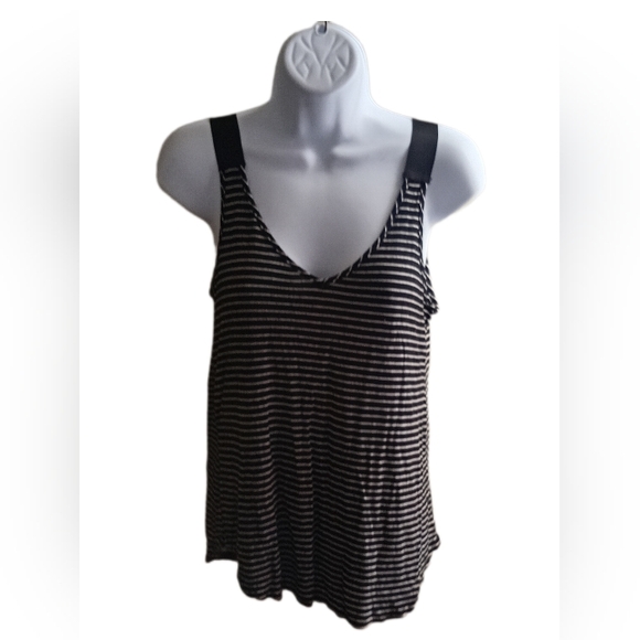unbranded Tops - Striped Black and White Women's Top